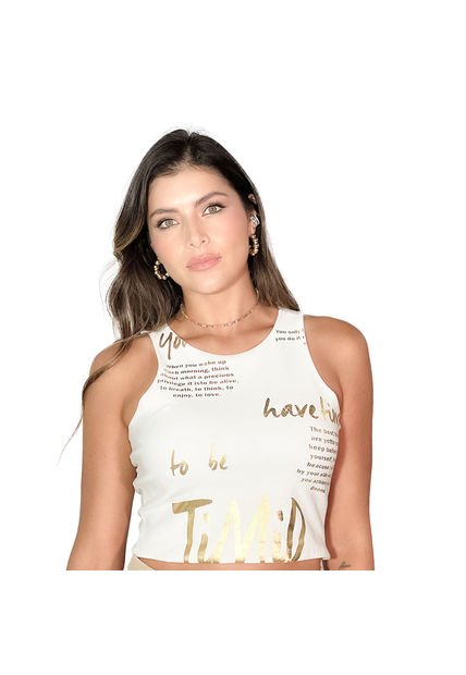 BLUSA DYABOO MUJER DF01425 DORADO