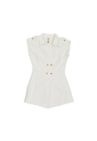 VESTIDO DYABOO MUJER DF12059 CRUDO Talla M DYABOO