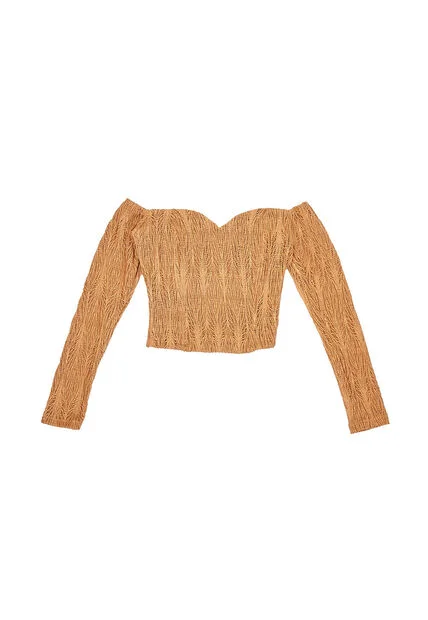 BLUSA DYABOO MUJER DF01981 CAMEL Talla M