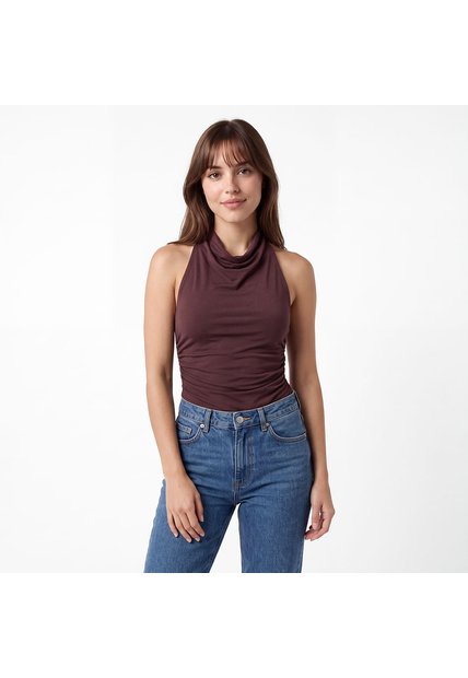 BLUSA DYABOO MUJER DF05151 CAFÉ Talla L
