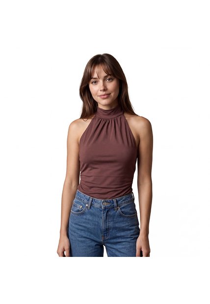 BLUSA DYABOO MUJER DF05157 CAFÉ Talla L