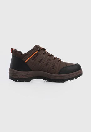 Bota Outdoor Marrón-Negro-Naranja Neón Ecko Ury