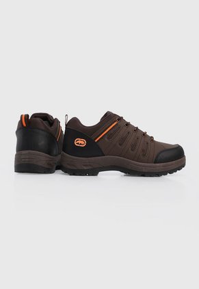 Bota Outdoor Marrón-Negro-Naranja Neón Ecko Ury