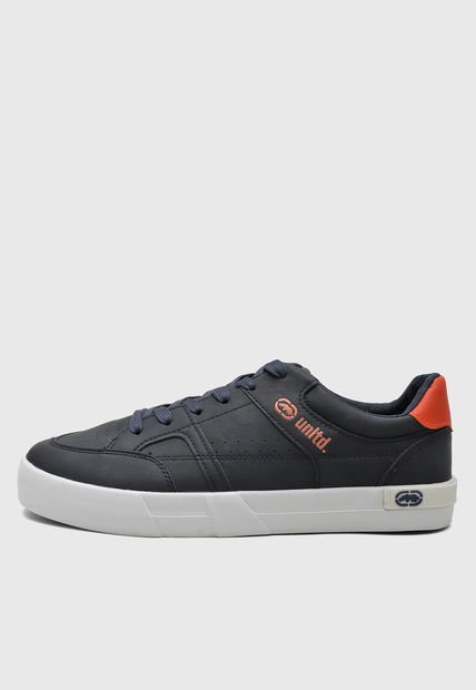 Tenis Lifestyle Azul Navy-Blanco-Naranja ecko