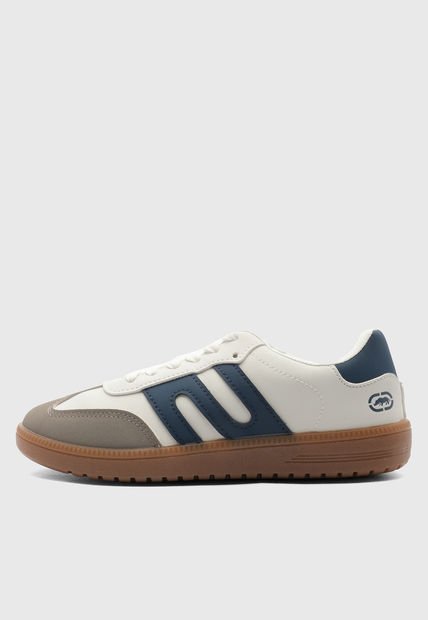 Tenis Blanco-Gris-Azul Navy ecko Bilge