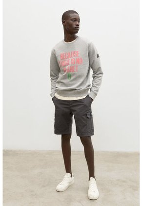 Sudadera Gris Ecoalf GASTBARDE0065MG-M