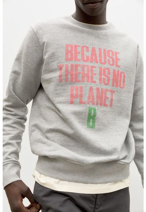 Sudadera Gris Ecoalf GASTBARDE0065MG-M