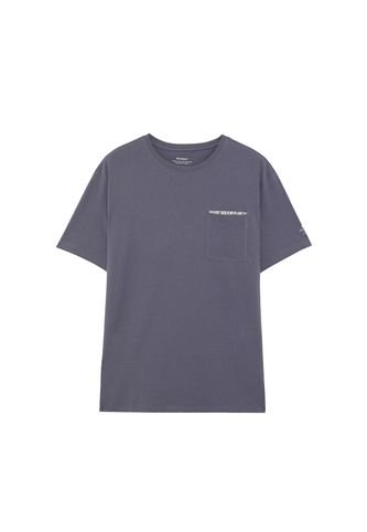 Camiseta Azul Ecoalf GATSDERAL0803MB-M ECOALF