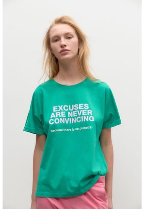 Camiseta Verde Ecoalf GATSBOLOG0803WP-XS