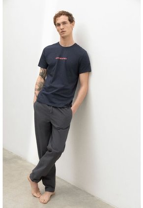 Camiseta Azul Ecoalf GATSBIRCA0803MN-S