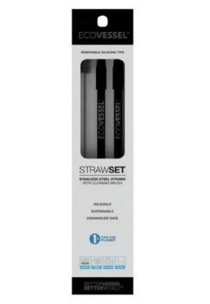 Pitillos Ecovessel 2 Pack Stainless Steel