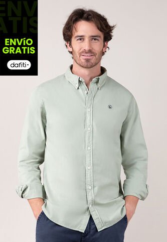Camisa El Ganso Garment Dyed Verde El Ganso