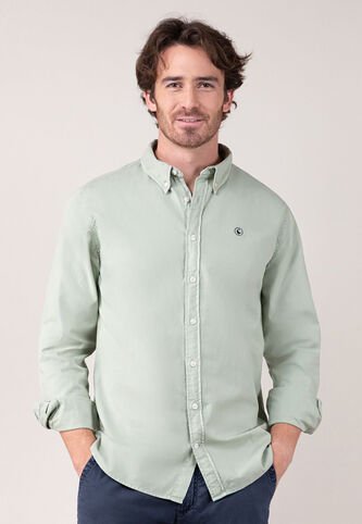 Camisa El Ganso Garment Dyed Verde El Ganso