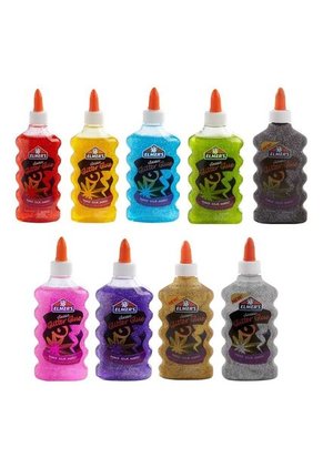 Pegamento Escarchado Platiado Elmer's 177 Ml Para Hacer Slime