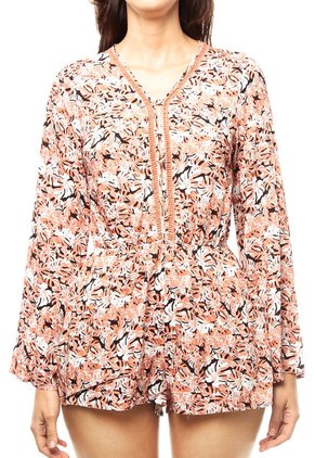 Enterizo Terracota-Blanco EN CRÉME