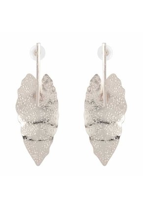 Aretes Hoja Balin Plata