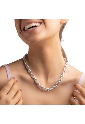 Collar Capullo Plateado