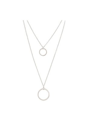 Collar Dos Aros Plata