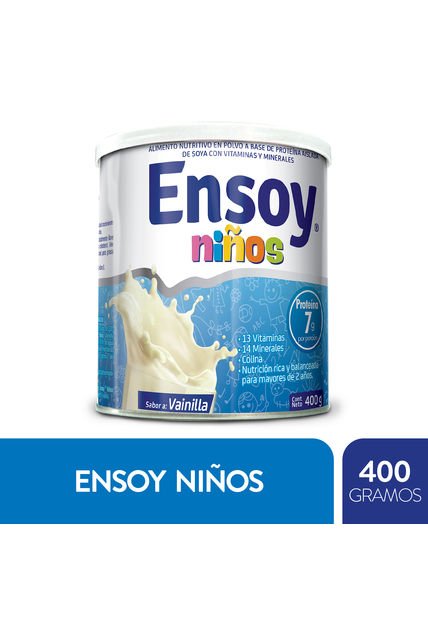 Ensoy Ninos Vainilla Lata 400 Gramos