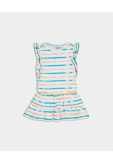 Vestido  Estampado A Rayas De Niña EPEKA