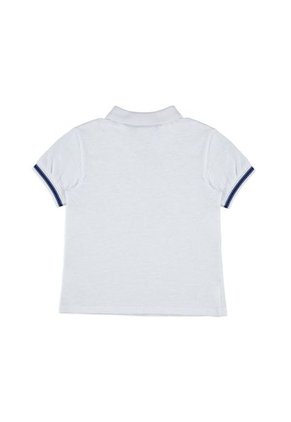 Camiseta Polo Manga Corta Blanca De Niño EPEKA