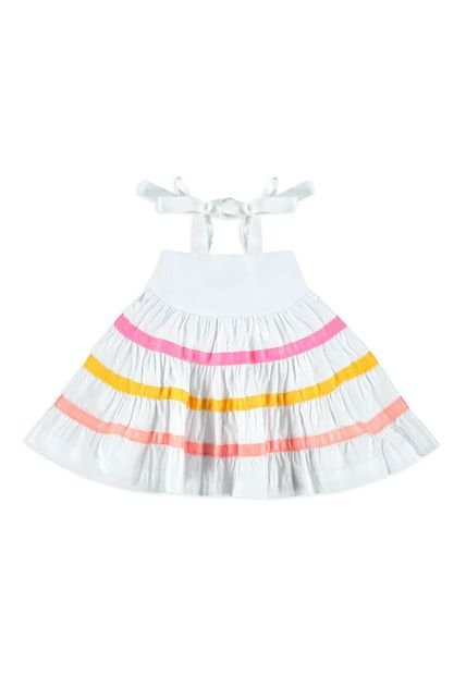 Vestido Blanco De Bebé Niña EPEKA