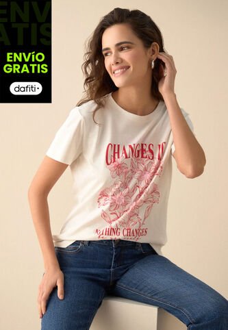 Camiseta ESPRIT Beige Esprit