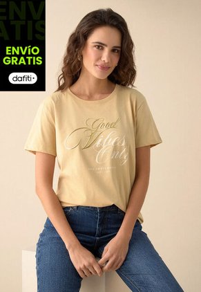 Camiseta ESPRIT Ocre