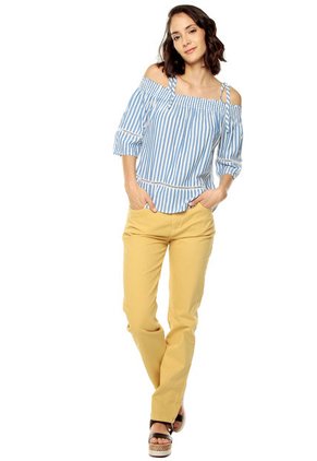 Camisa Azul-Blanco Esprit