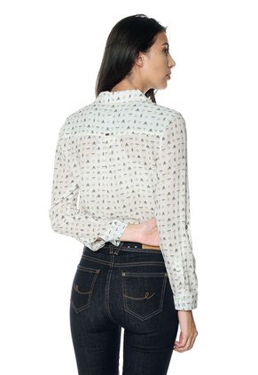 Camisa Blanco-Verde Esprit