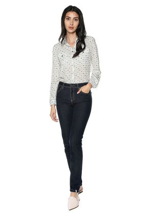 Camisa Blanco-Verde Esprit