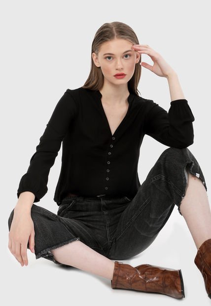 Blusa Negro Esprit