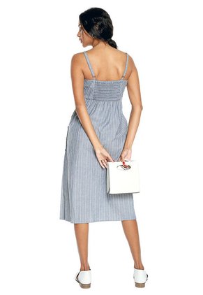 Vestido Azul-Blanco Esprit