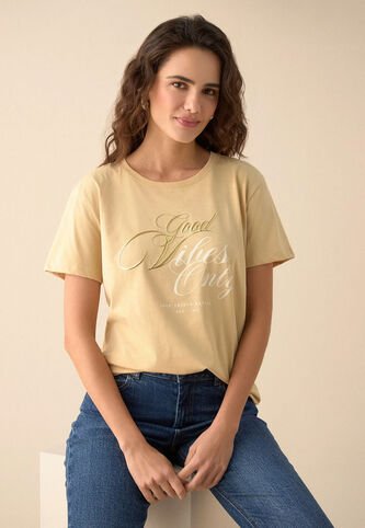 Camiseta ESPRIT Ocre Esprit
