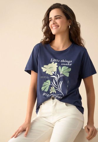 Camiseta ESPRIT Azul Esprit