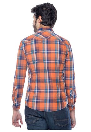 Camisa Naranja-Azul ESPRIT