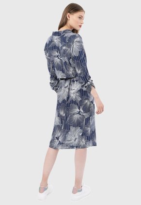 Vestido Azul-Blanco Esprit