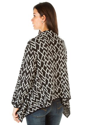 Cárdigan Negro-Blanco ESPRIT