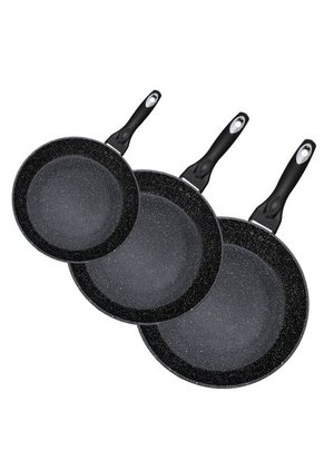 Set X 3 Sartenes Essenza Antiadherentes Aluminio 28, 24 Y 20Cm