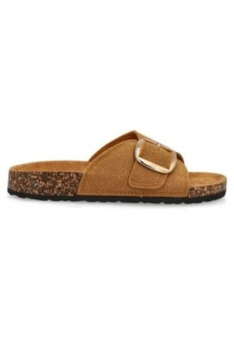 Sandalia De Mujer Evacol 0463-000 Suela Baja Con Hebilla EVACOL