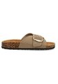 Sandalia De Mujer Evacol 0463-000 Suela Baja Con Hebilla de EVACOL