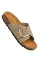 Sandalia De Mujer Evacol 0463-000 Suela Baja Con Hebilla de EVACOL