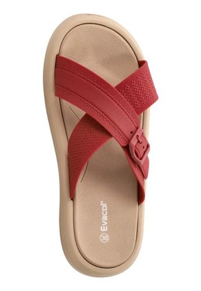 Sandalias Para Mujer Evacol 0945-000 Con Tiras Y Hebilla