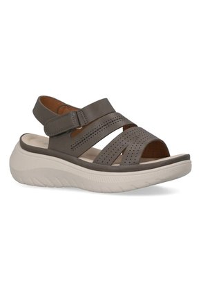 Sandalias Para Mujer Evacol 0485-000 Cómodas Con Abrojo