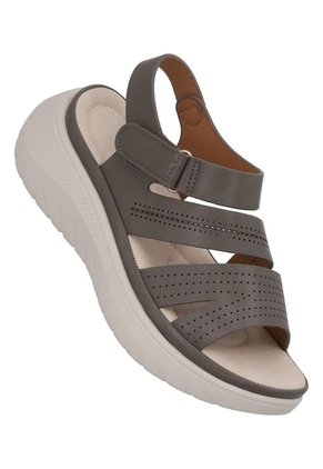 Sandalias Para Mujer Evacol 0485-000 Cómodas Con Abrojo