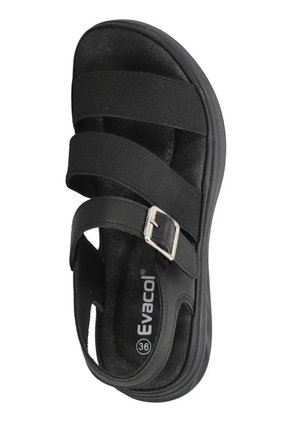 Sandalia Para Mujer Evacol 0449-000 Con Hebilla Y Tiras