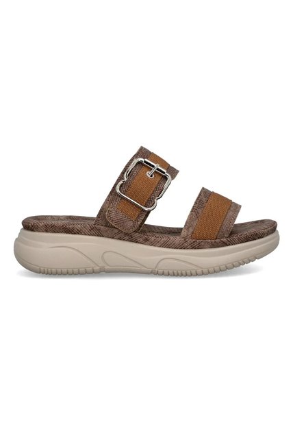 Sandalias Para Mujer Evacol 0483-000 Cómodas Con Hebilla