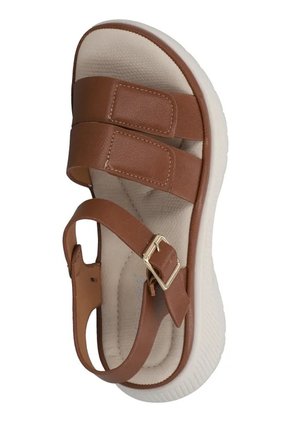 Sandalias Para Mujer Evacol 0484-000 Con Hebilla Y Abrojo