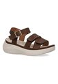 Sandalias Para Mujer Evacol 0484-000 Con Hebilla Y Abrojo de EVACOL