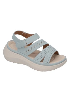 Sandalias Para Mujer Evacol 0485-000 Cómodas Con Abrojo